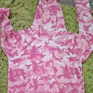 LuLaRoe Pink Camouflage Hoodie